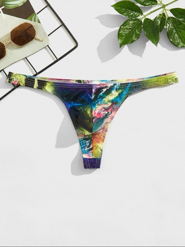 Men’s Graphic Print Sexy Swimwear Thong